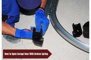 how to open garage door with broken spring