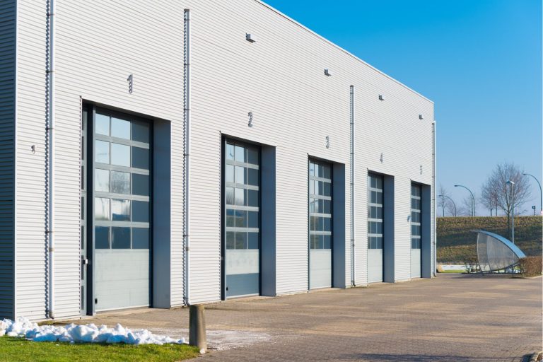Commercial garage door installation